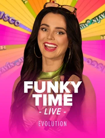 Evolution — Funky Time, playable at Golden Pharaoh Casino